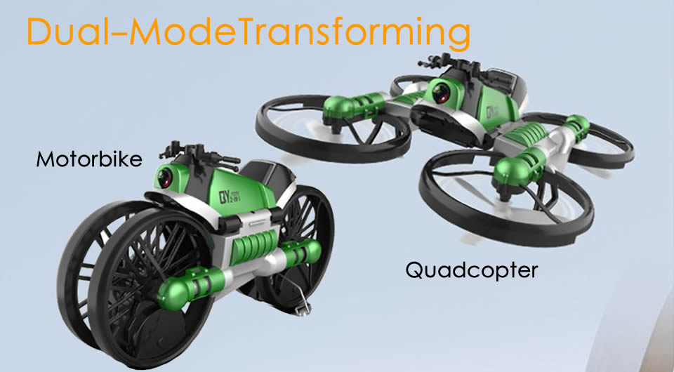 Dual-Mode-Transforming-Motorbike-Quadcopter