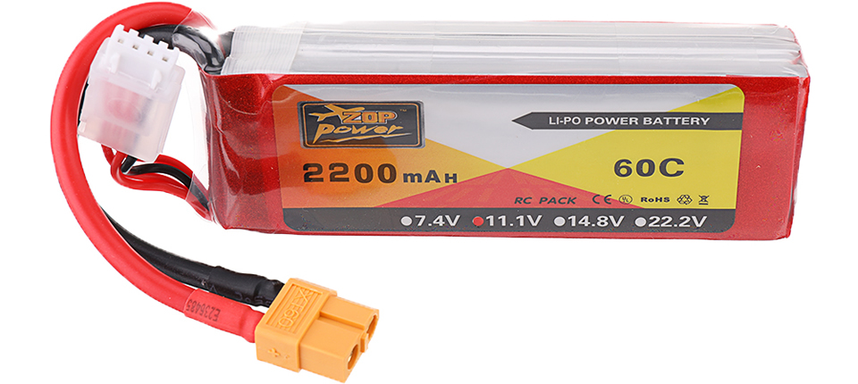 11 13 - ZOP Power 11.1V 2200mAh 60C 3S LiPo Battery
