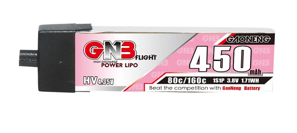 19 9 - Gaoneng 6Pcs 3.8V 450mAh 80C 1S LiHV Battery