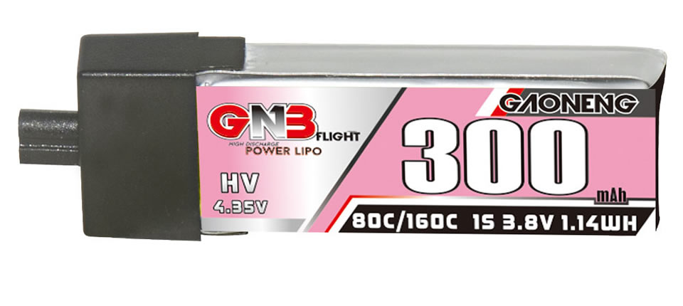 31 8 - Gaoneng 3.8V 300mAh 80C 1S LiHV Battery