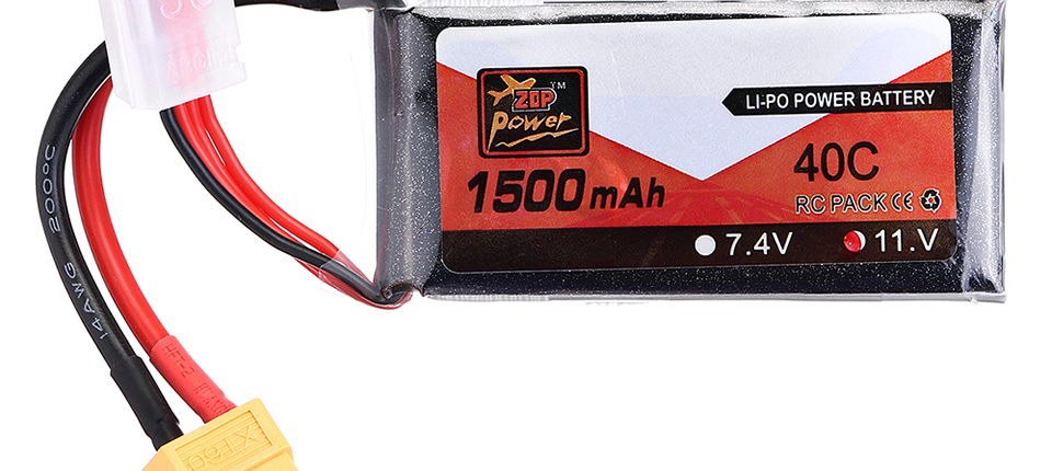 32 14 - ZOP Power 11.1V 1500mAh 40C 3S LiPo Battery