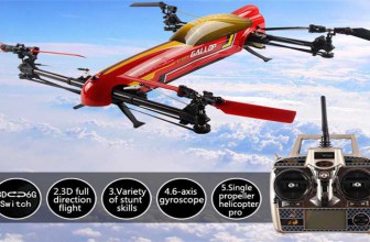 WLtoys V383 500 Electric 3D RC Drone Flying Video