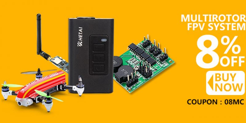 8% Off Coupon Code Buy Multirotor FPV System at Banggood